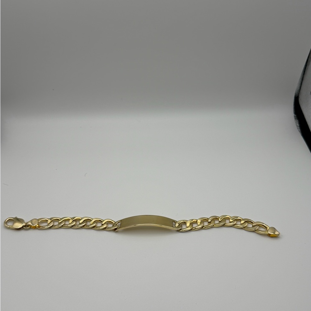 Classic Men's Gold plated over silver Bracelet with Curb Chain